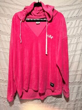 Victorias Secret Pink terry cloth pullover hoodie, coverup.